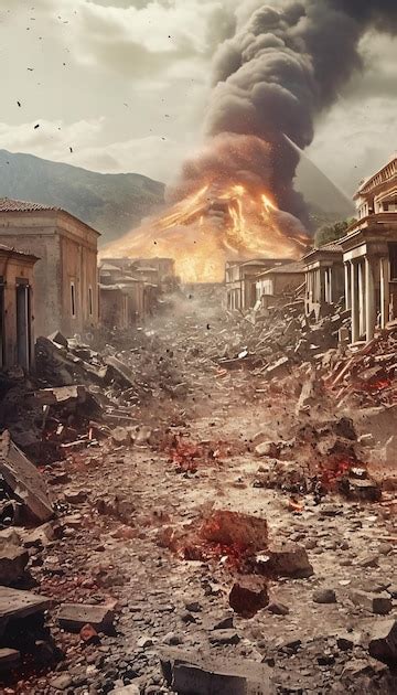 which city was destroyed by volcano|Eruption of Mount Vesuvius in 79 AD .